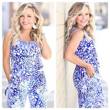 NEW Lilly Pulitzer Nena Jumpsuit in Beckon Blue