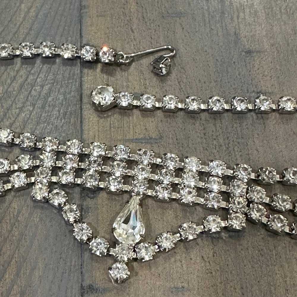 High End Vintage Rhinestone Necklace - image 12