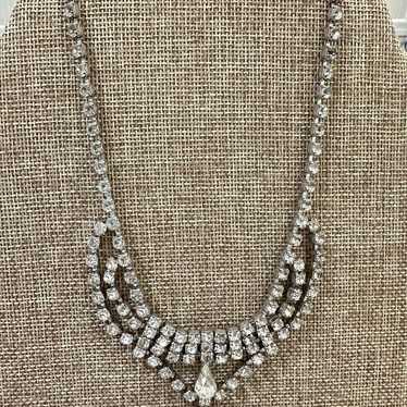 High End Vintage Rhinestone Necklace - image 1