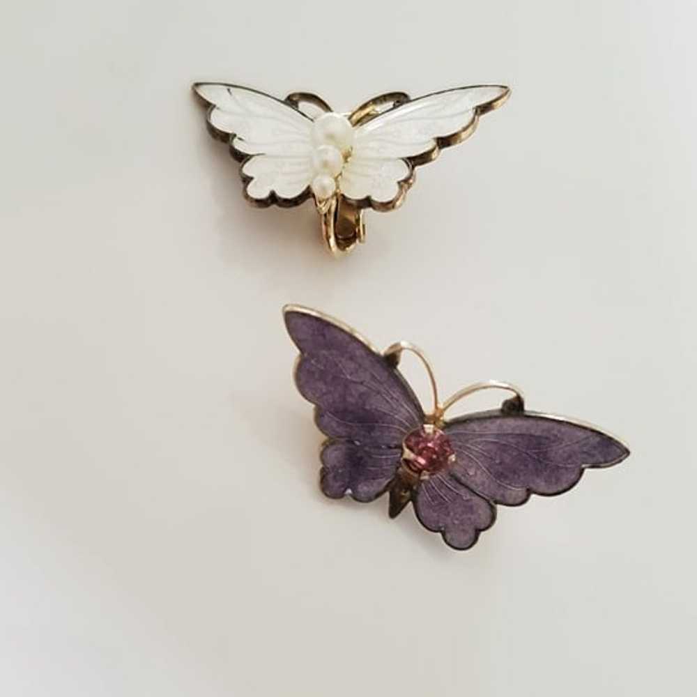 Vintage Lot of Butterfly Pin Brooch and Miscellan… - image 3