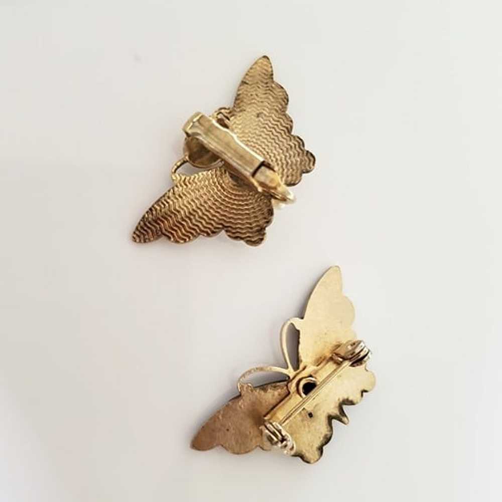 Vintage Lot of Butterfly Pin Brooch and Miscellan… - image 4