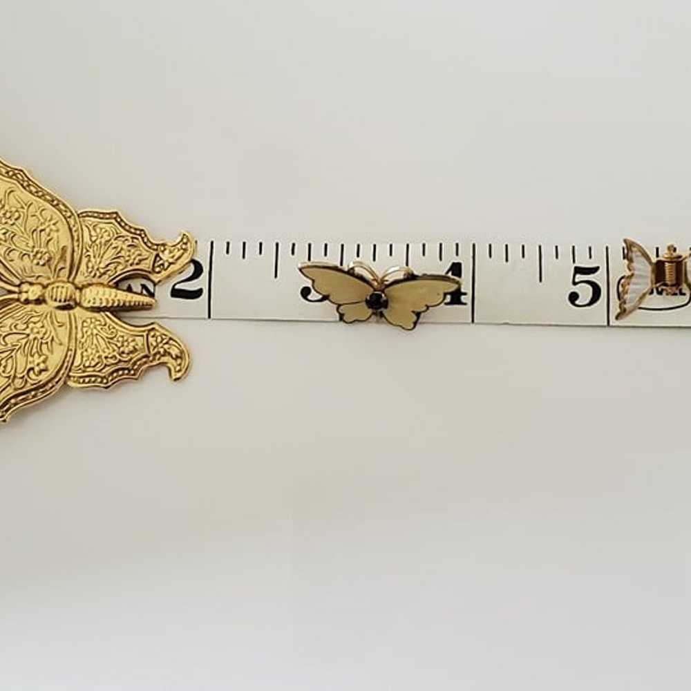 Vintage Lot of Butterfly Pin Brooch and Miscellan… - image 9