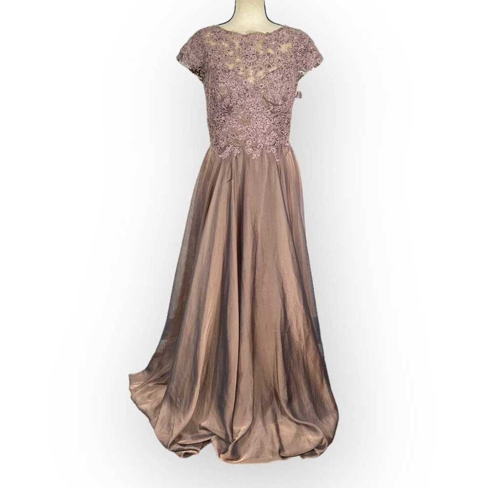 La Femme A-Line Ball Gown Women's 10 Brown Short … - image 3