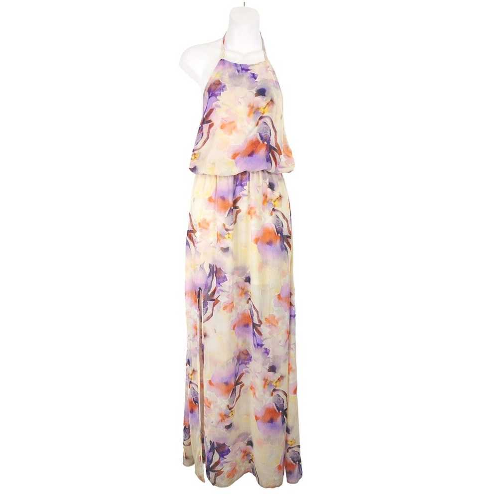 Show me your MuMu Heather halter maxi dress flora… - image 3