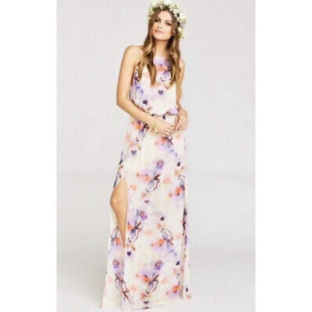 Show me your MuMu Heather halter maxi dress flora… - image 9