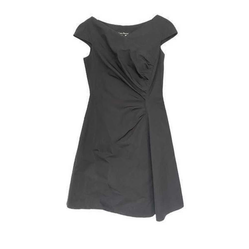 Lida Baday  Black Cap Sleeves Dress Sz 6 - image 1