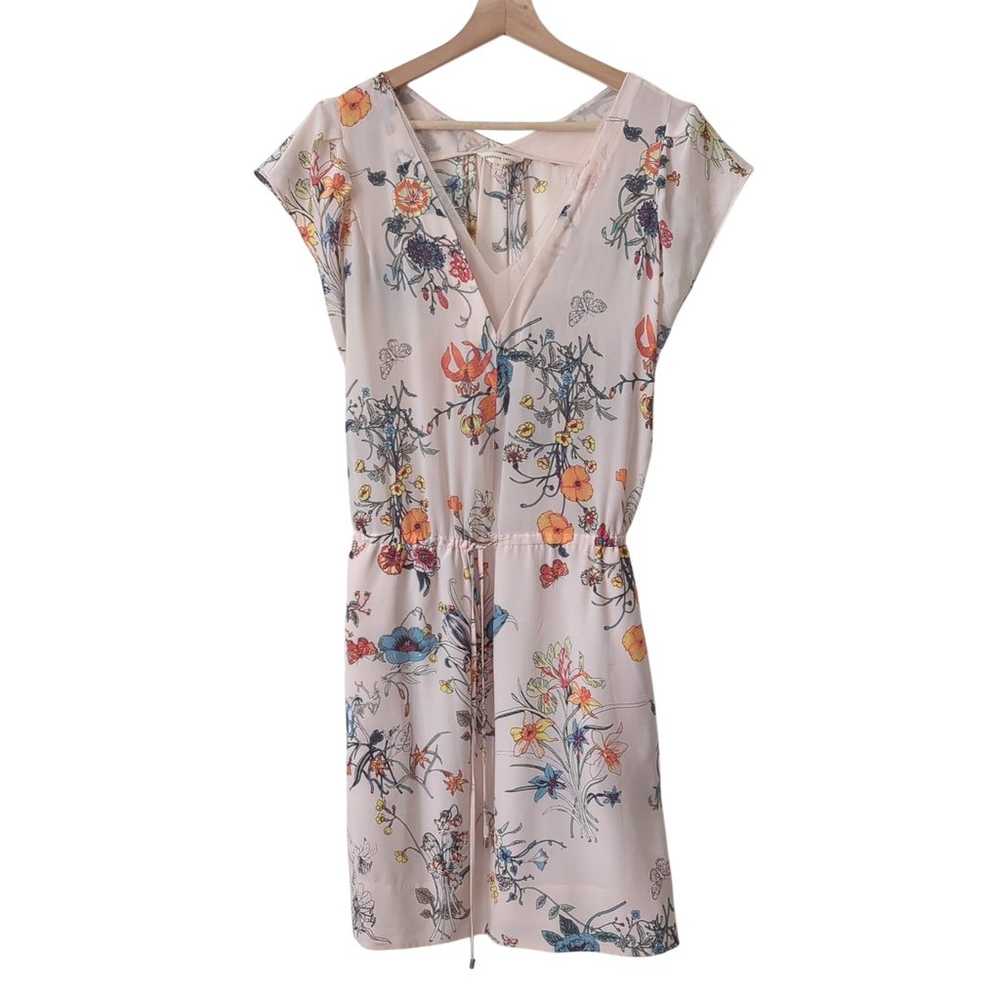 Rebecca Taylor Meadow Floral Silk Dress Womens 4 … - image 1