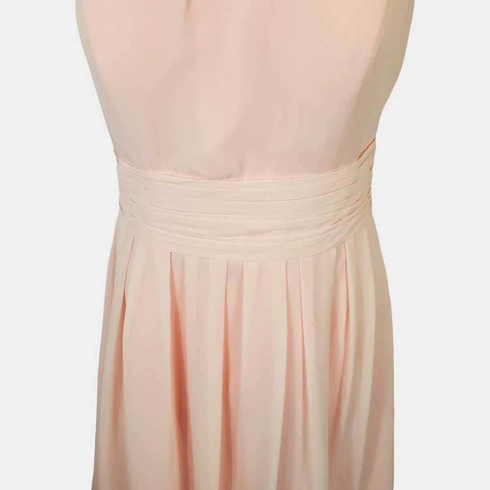 Bill Levkoff Blush Sheer Overlay Open Back Padded… - image 3