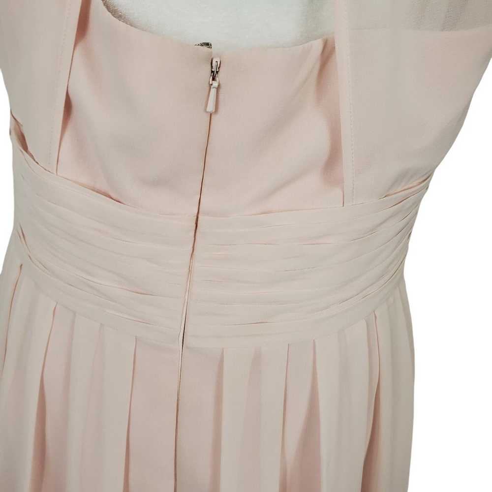 Bill Levkoff Blush Sheer Overlay Open Back Padded… - image 7