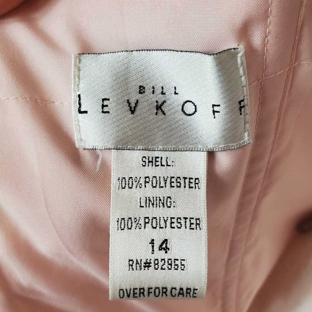 Bill Levkoff Blush Sheer Overlay Open Back Padded… - image 8