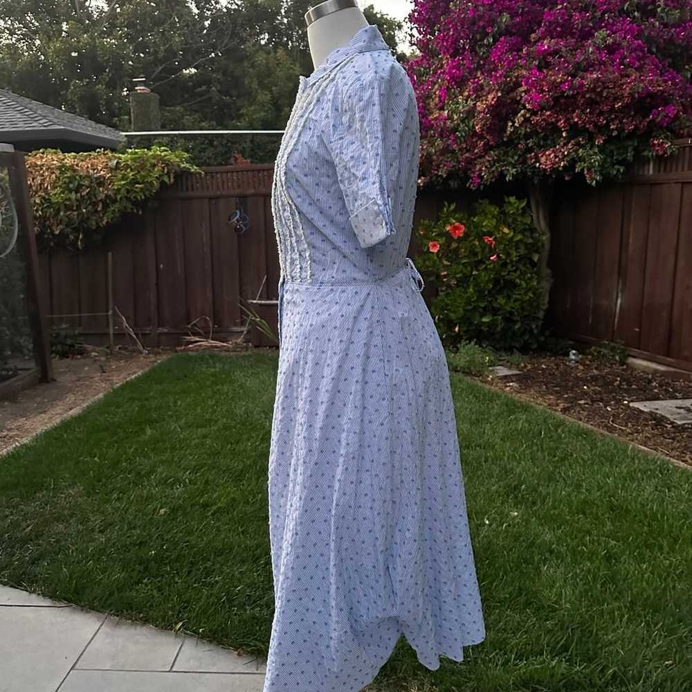 Clip Dot Seersucker Shirt Dress size 4 - image 9