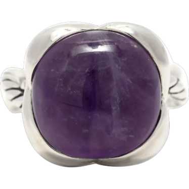 David Yurman 9.5 Carat Amethyst Infinity Ring, St… - image 1