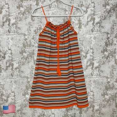 Jucca Cotton Striped Mini Swing Sundress - image 1