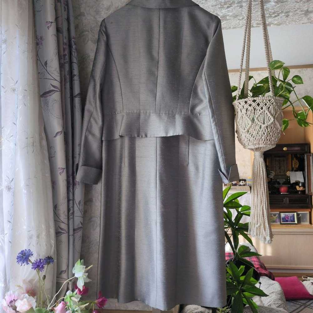 Yumi Katsura Silver Jacket Dress Set Size 15 - image 9