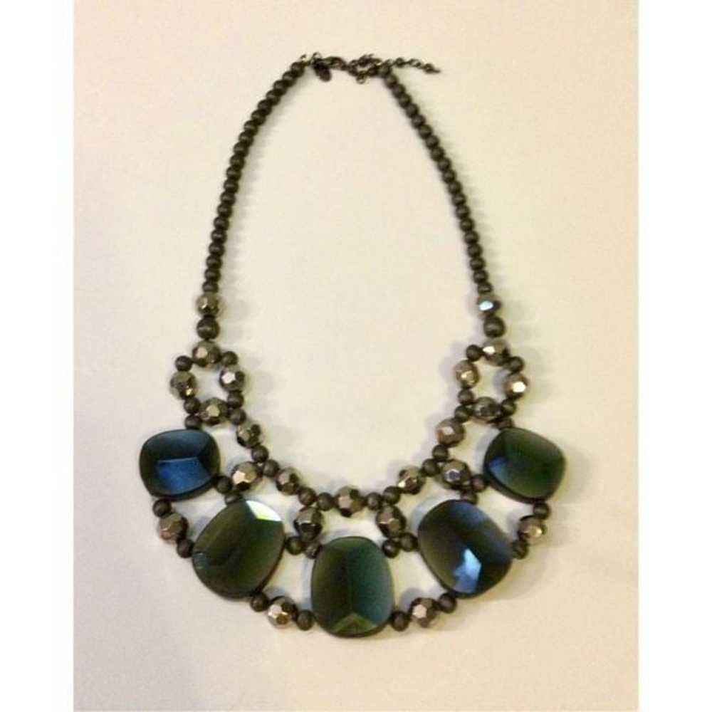 Vintage Express Womens Black Silver-tone Beads An… - image 3