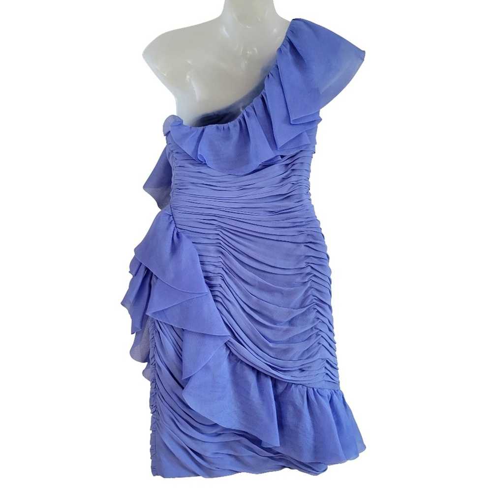 Marchesa Notte Ruffle Pleated One Shoulder Dress … - image 2