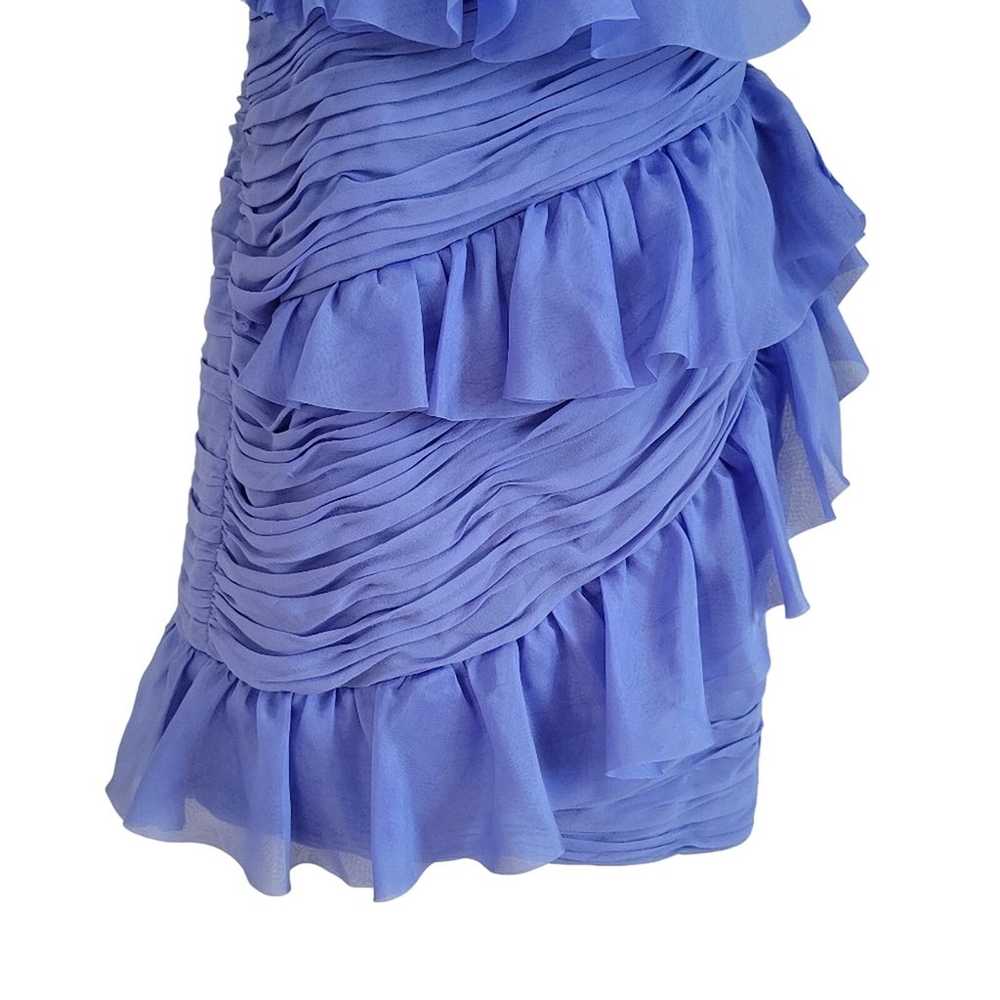 Marchesa Notte Ruffle Pleated One Shoulder Dress … - image 4