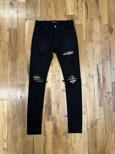 Amiri Amiri MX1 Hawaiian Patch Black Denim Jeans S