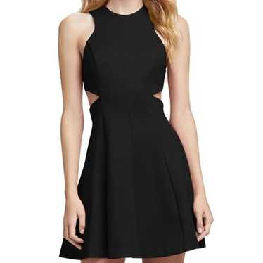 Amanda Uprichard Juliette Cutout Mini Dress Black - image 1