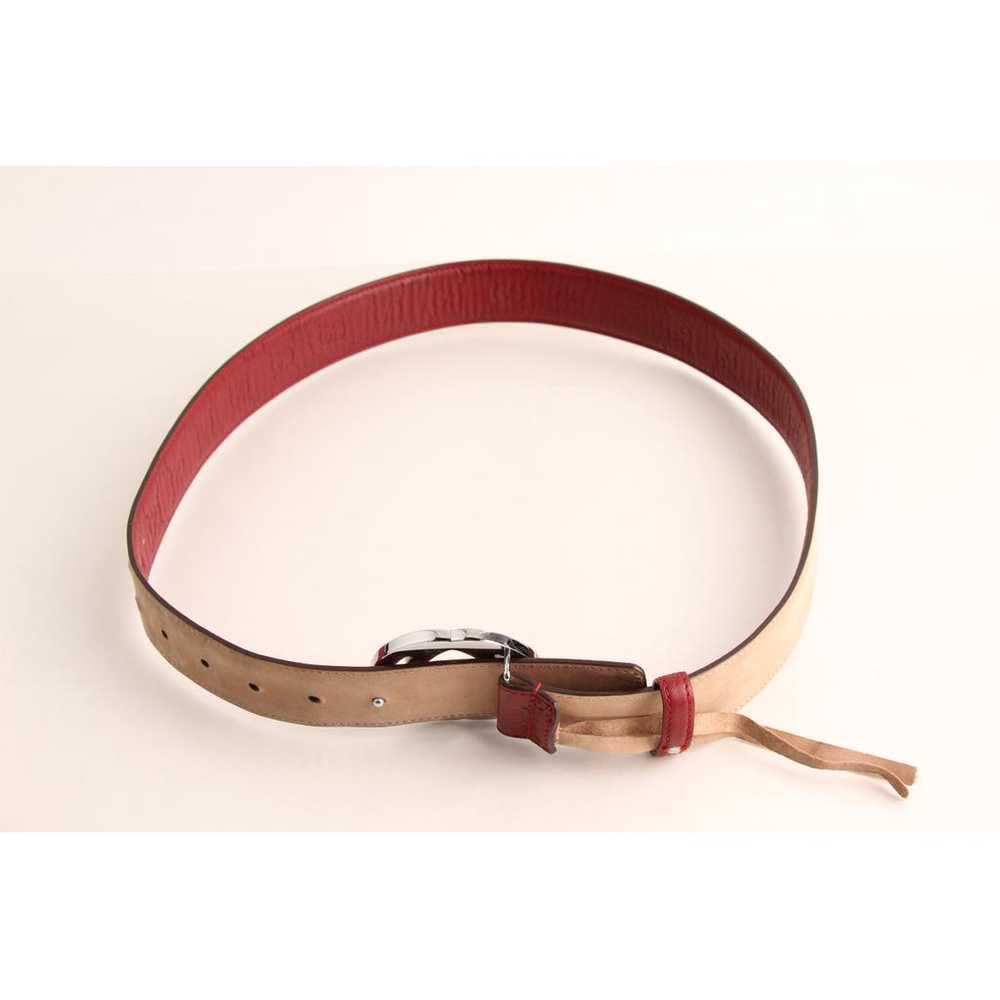 Gucci Interlocking Buckle leather belt - image 5