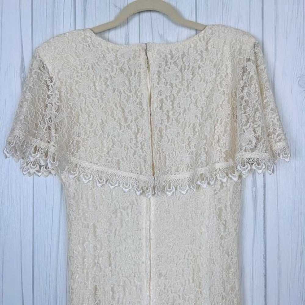 Vintage Bari Protas Dress Lace Cachet Cream Size … - image 4