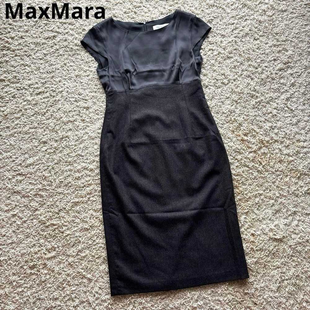 【Excellent Condition】 MaxMara Knee-Length Dress W… - image 1