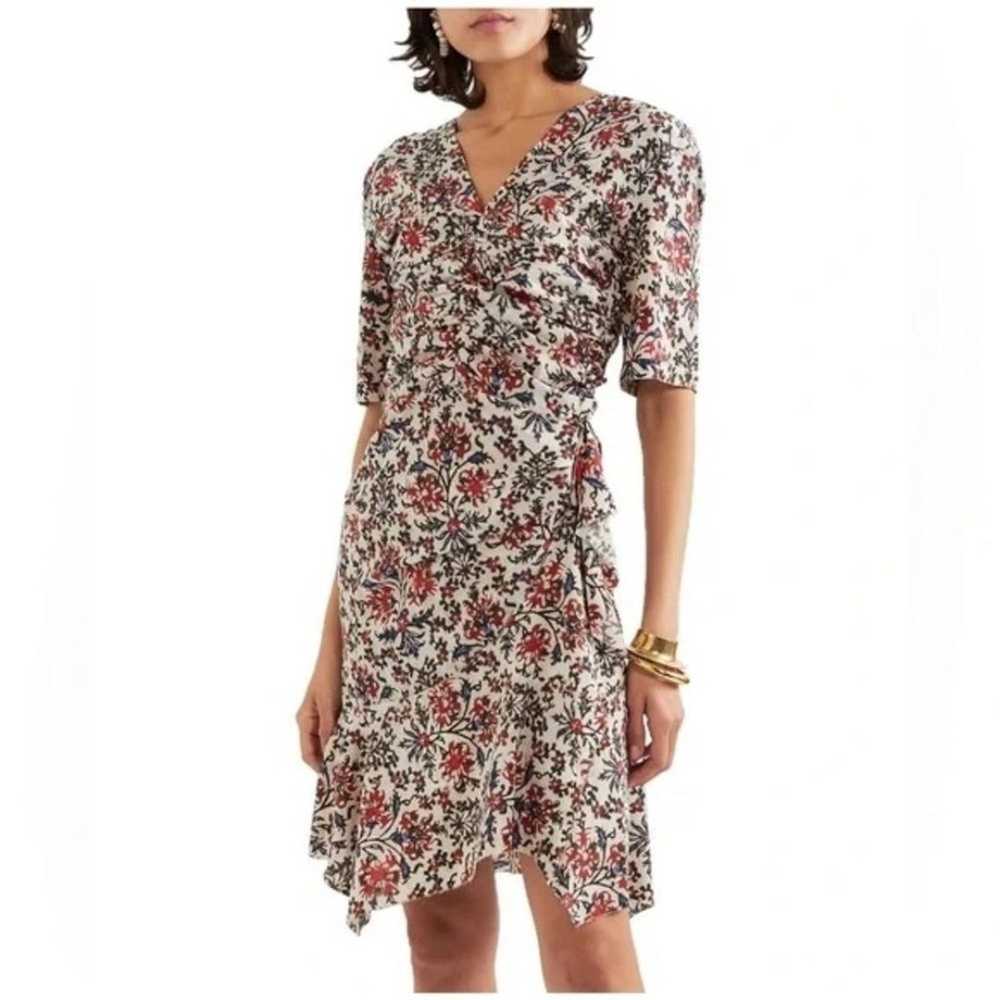 Isabel Marant Printed Silk Arodie Dress 38 - image 1