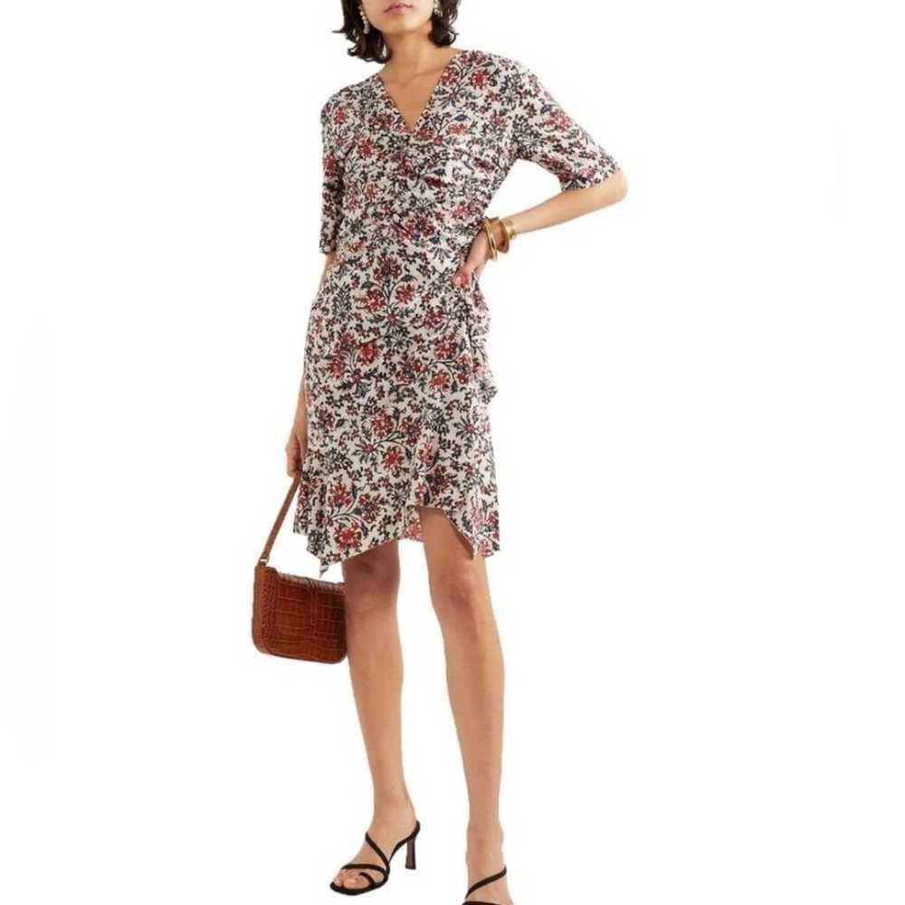 Isabel Marant Printed Silk Arodie Dress 38 - image 2