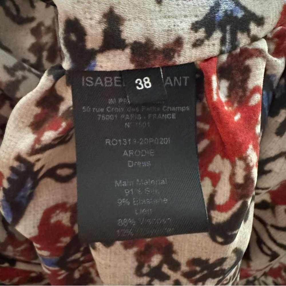 Isabel Marant Printed Silk Arodie Dress 38 - image 9