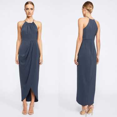 Shona Joy Dress Annalise Halter Draped Bridesmaids