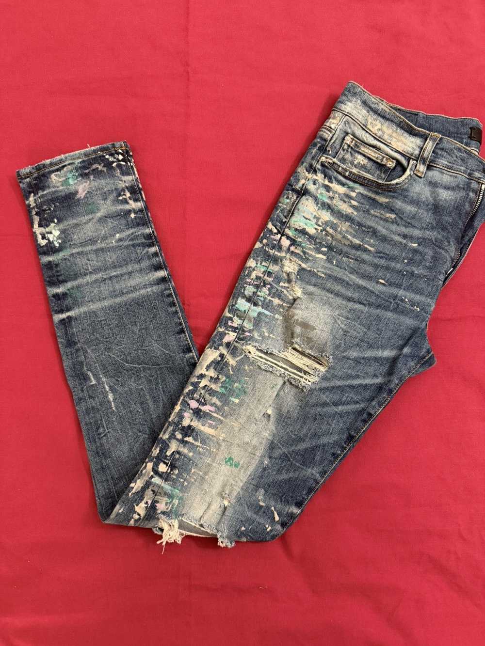 Amiri Mike Amiri paint splatter denim - image 1