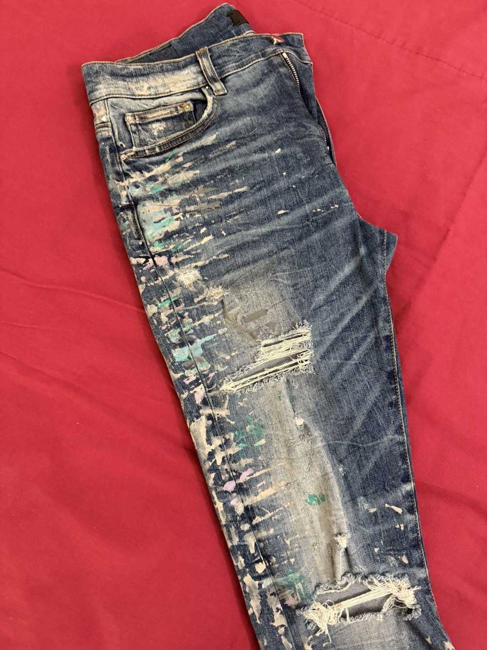 Amiri Mike Amiri paint splatter denim - image 3