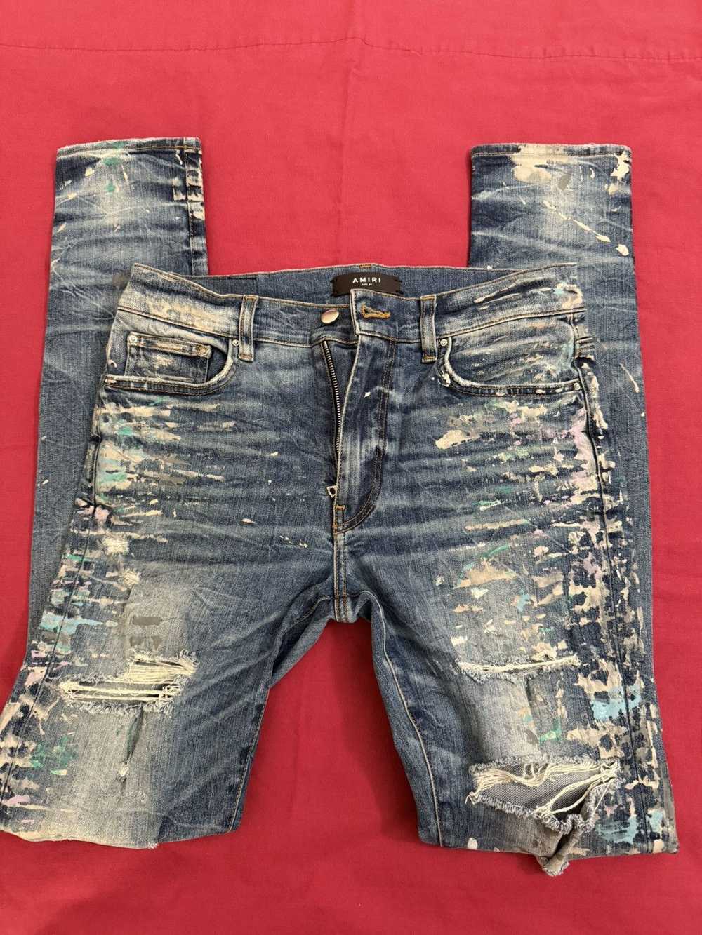 Amiri Mike Amiri paint splatter denim - image 4