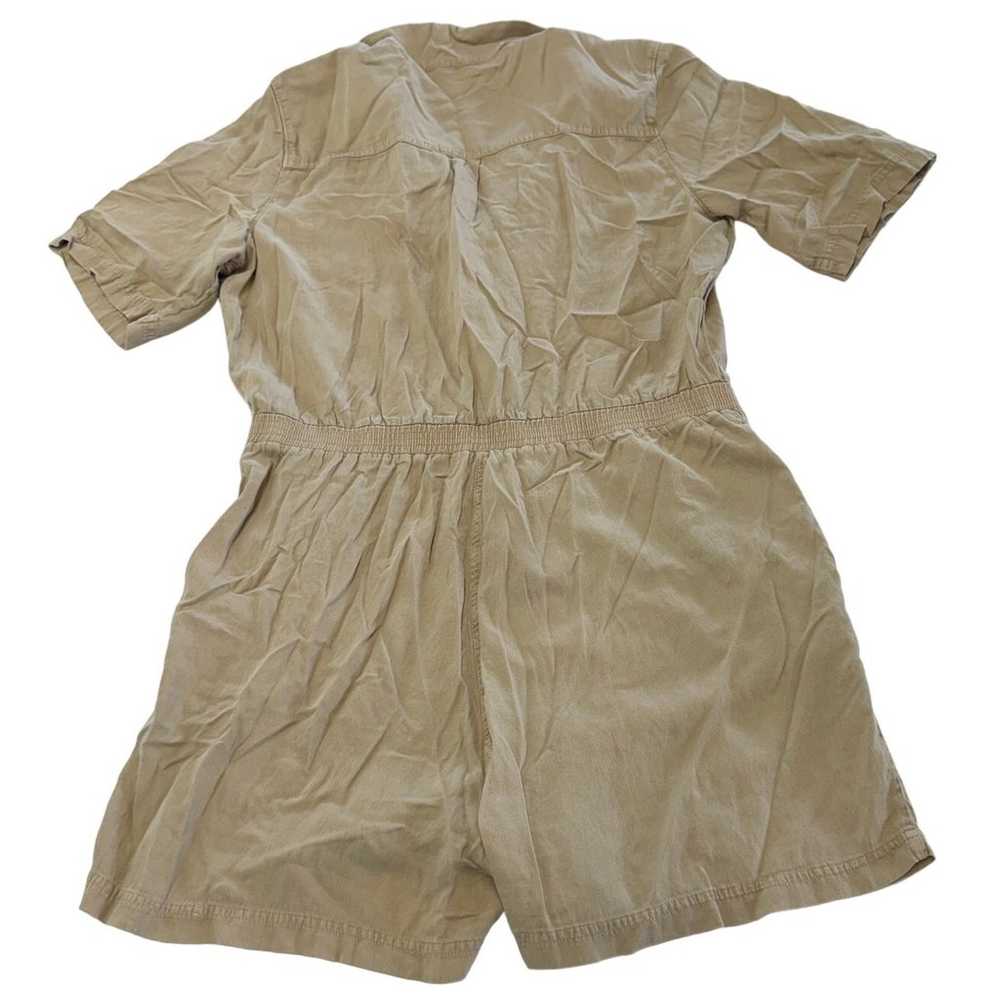 Faherty Romper Womens X Large Brown Arlie Button … - image 5