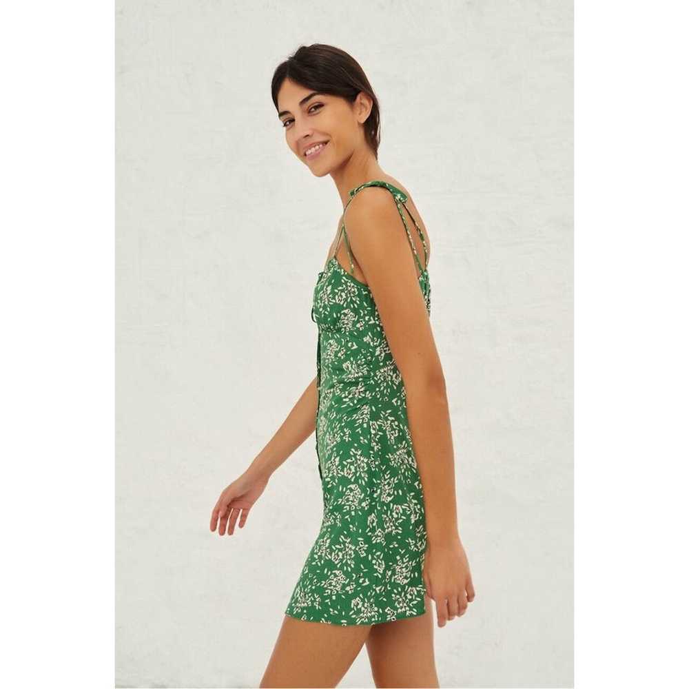 BA&SH Volver Green White Floral Mini Dress Slip S… - image 2