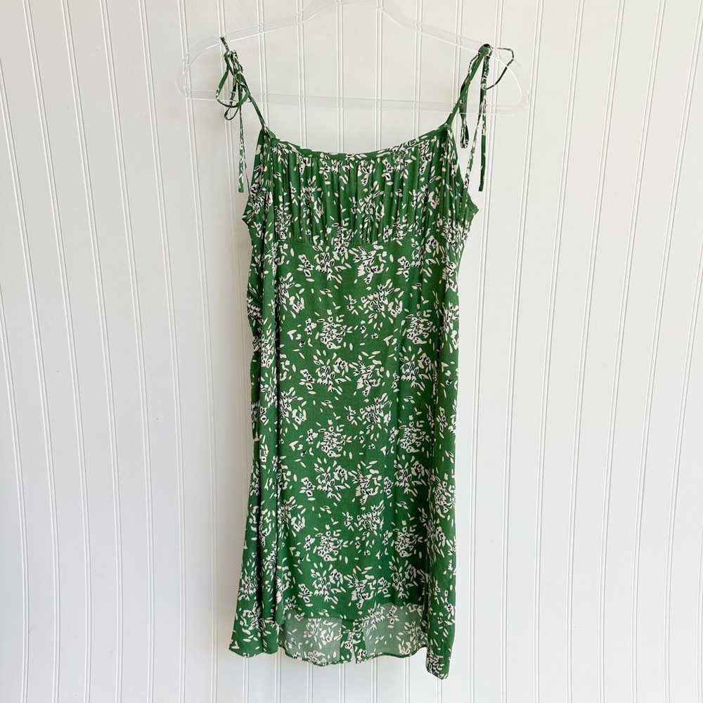 BA&SH Volver Green White Floral Mini Dress Slip S… - image 6