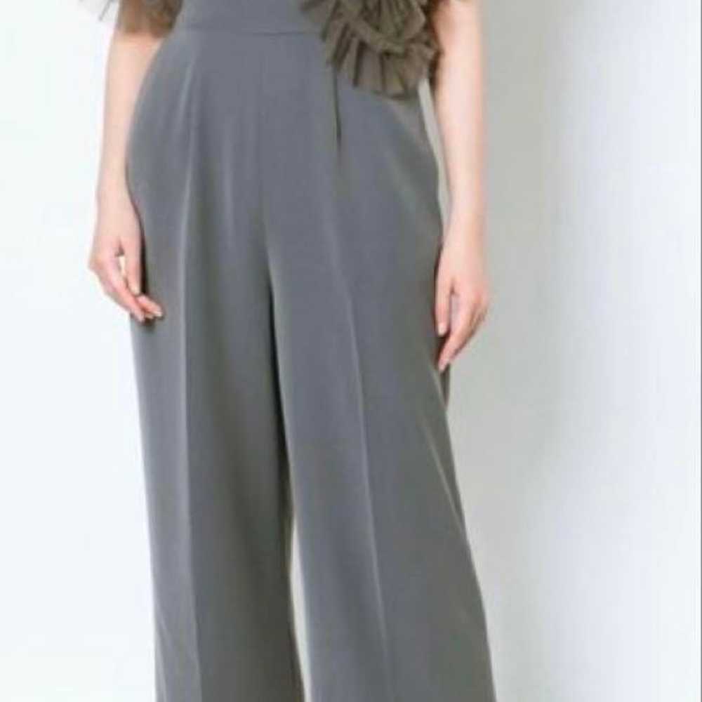 LAGUNAMOON tulle docking jumpsuit in charcoal gra… - image 3