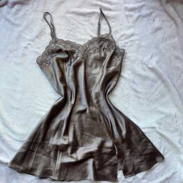 Victoria’s secret vintage 90’s grey silver Slip D… - image 1