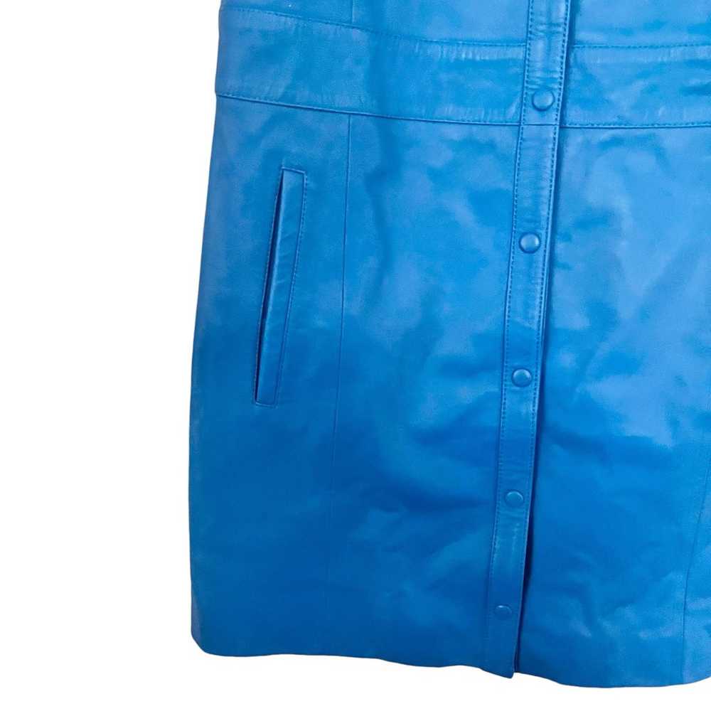 Walter Baker Finley Bright Blue Leather Short Sle… - image 4