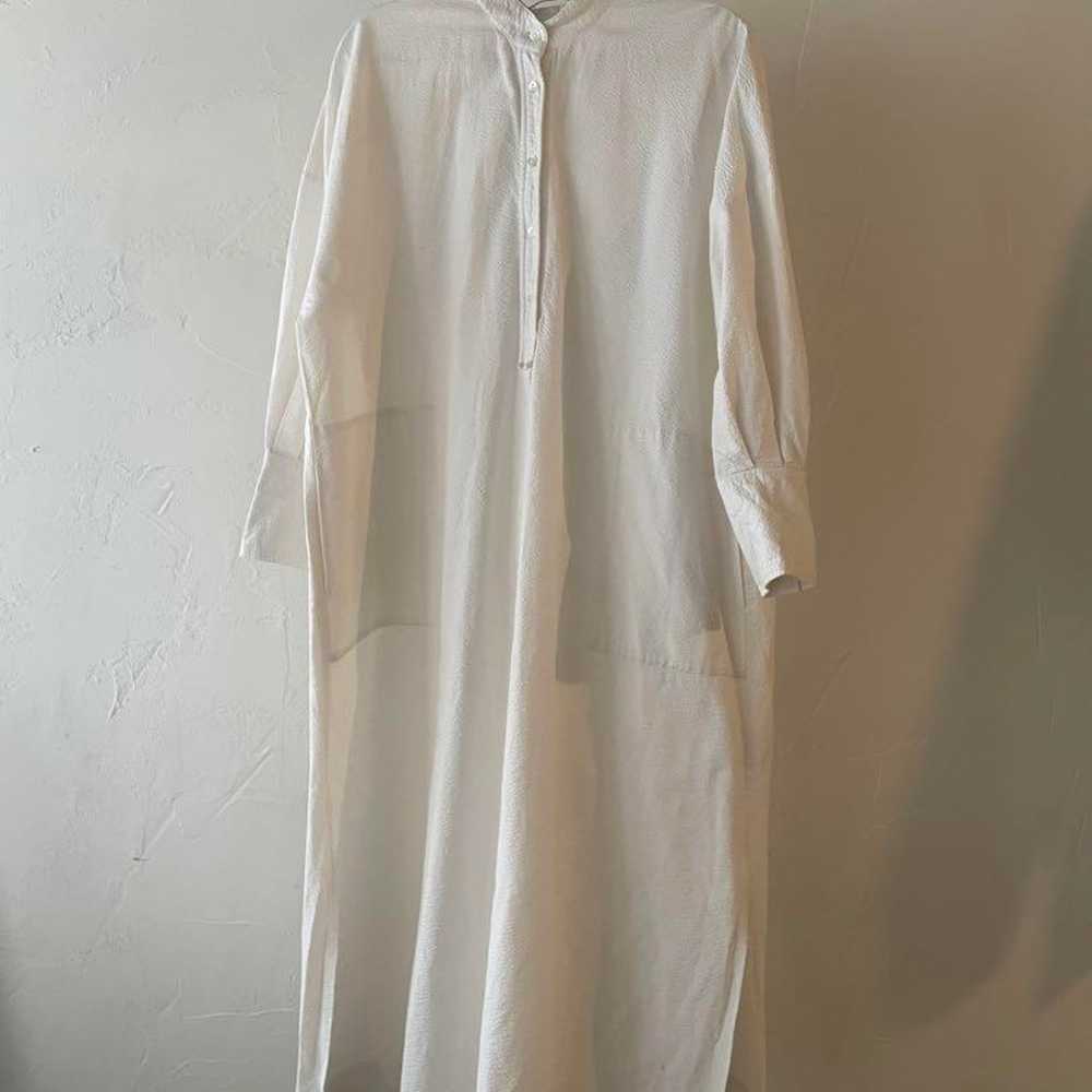 HOUSE OF LOTUS White Shirt Dress Long Sleeve - image 1