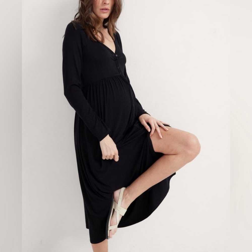 Hatch The Softest Rib Nursing Dress Long Sleeve S… - image 4