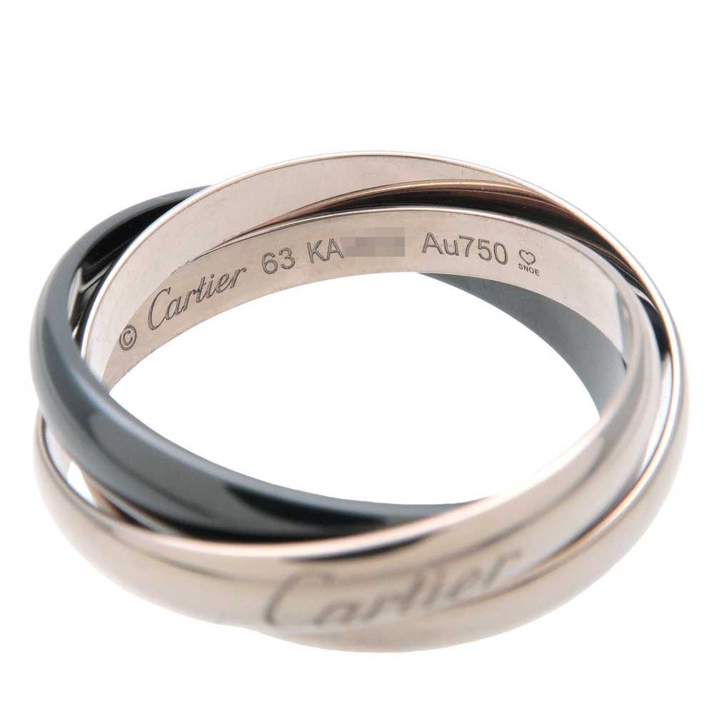 Cartier Trinity Ring MM K18 750YG/WG/PG #63 US10.… - image 4