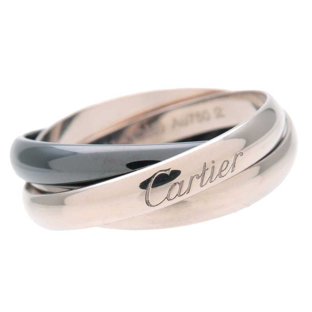 Cartier Trinity Ring MM K18 750YG/WG/PG #63 US10.… - image 5