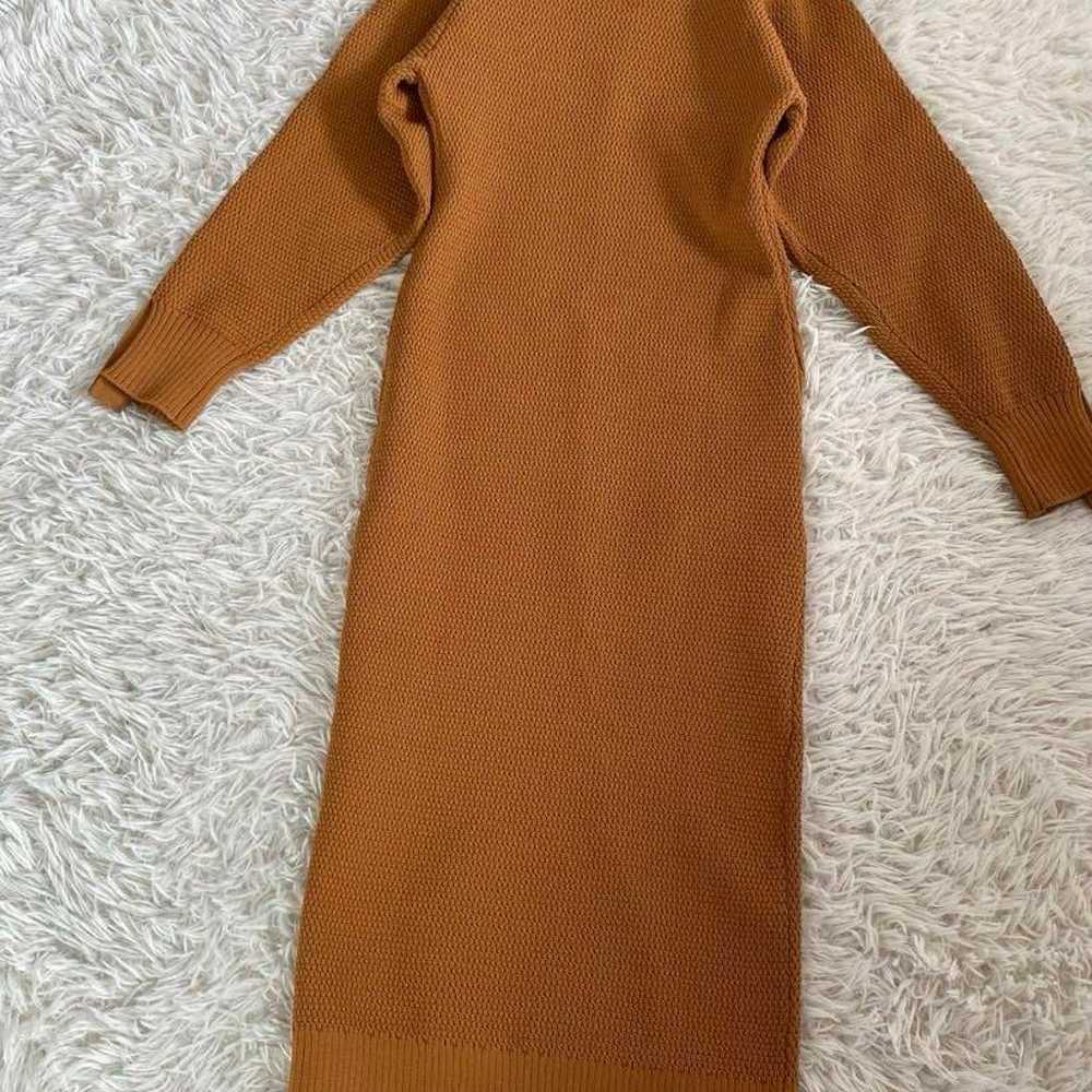 Excellent condition PINUE zip slit knit dress - image 11