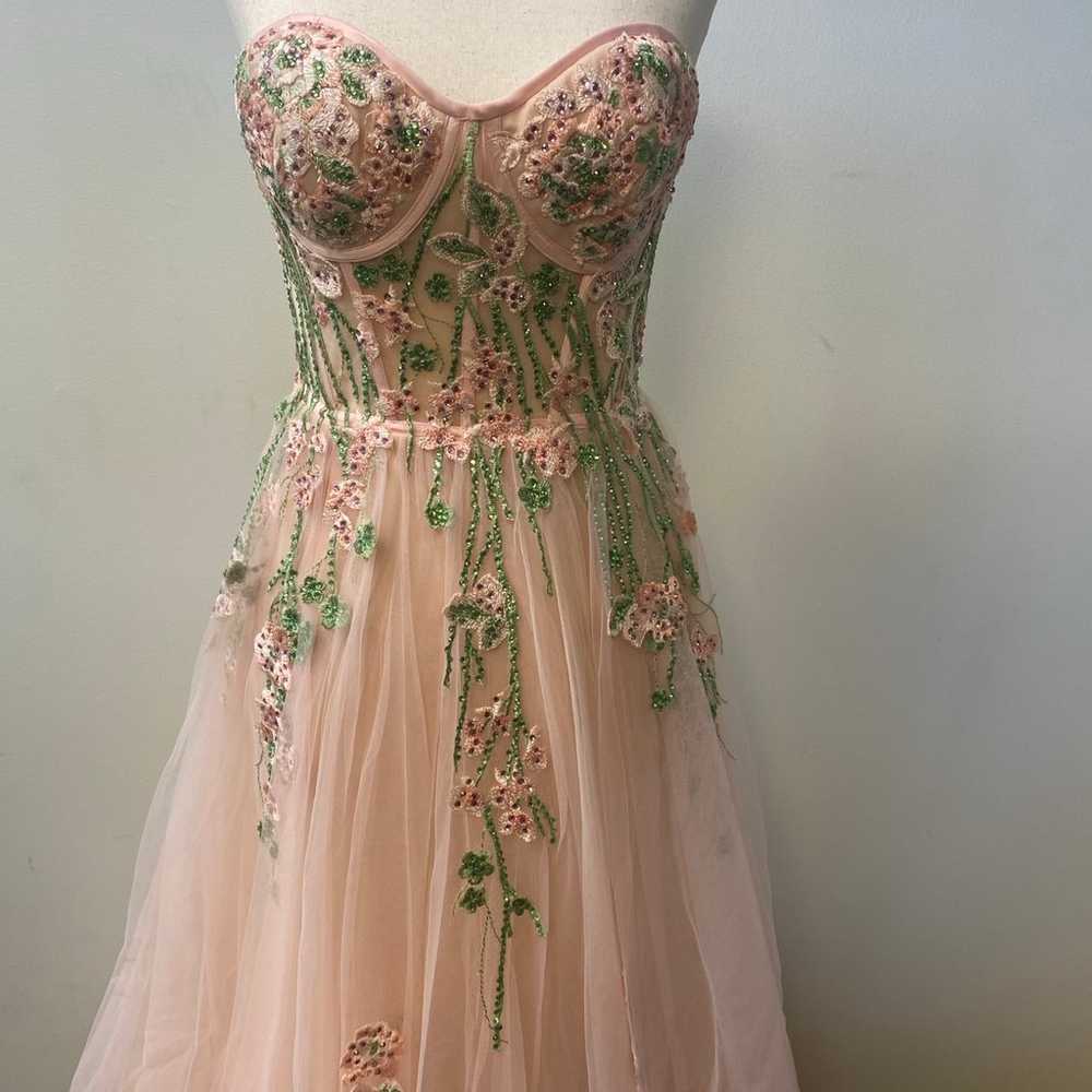 NWT Rachel Allan - 6474 - Sz 4 - Strapless - Pink… - image 4