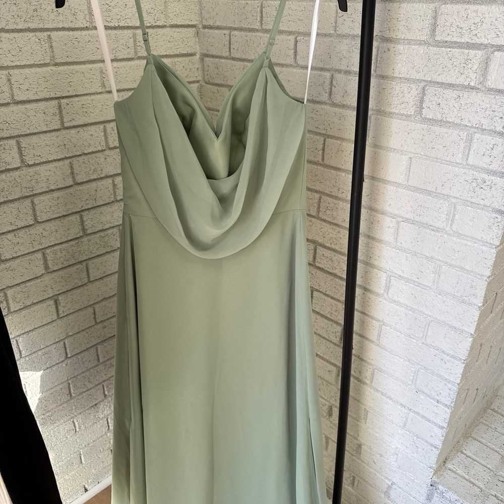 Nadia Chiffon Dress Sage Green - image 4