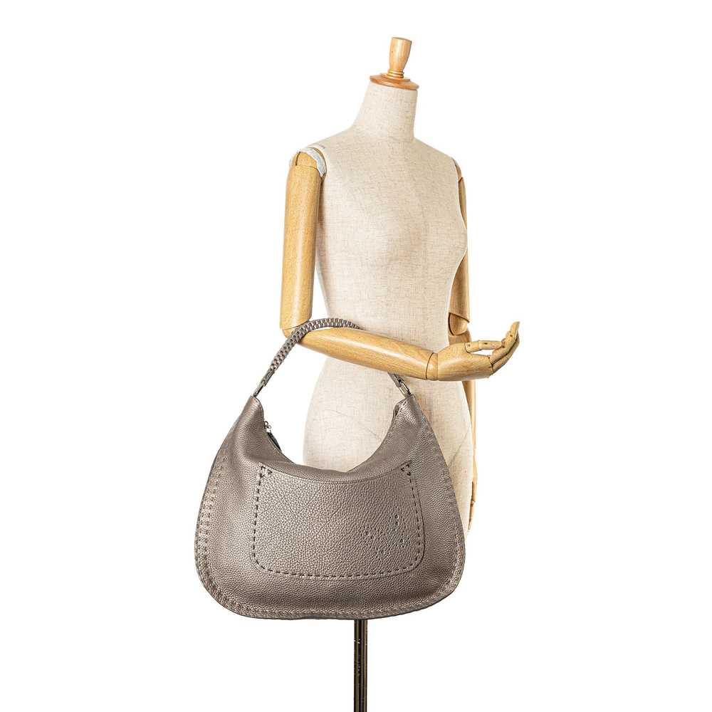 Gray Fendi Selleria Hobo - image 7