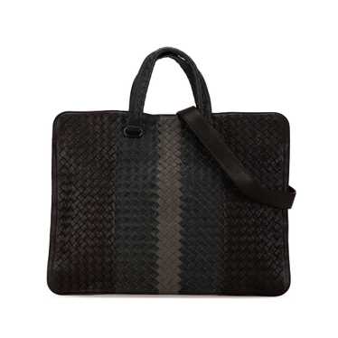 Black Bottega Veneta Intrecciato Nappa Club Fume B