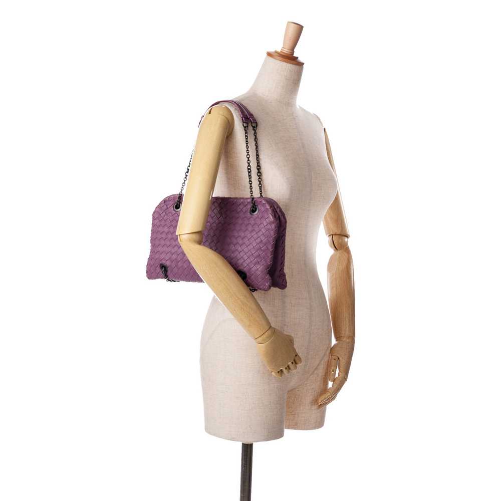 Purple Bottega Veneta Nappa Intrecciato Duo Shoul… - image 10