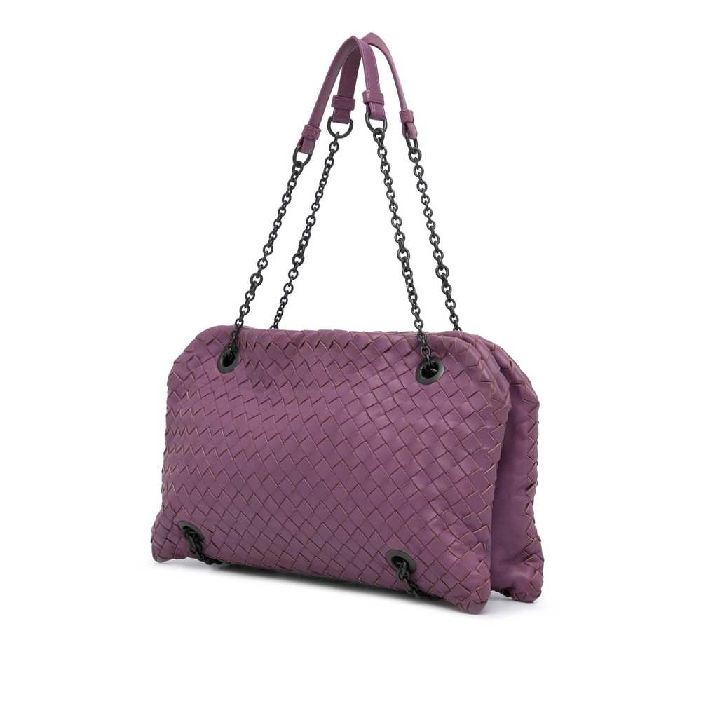 Purple Bottega Veneta Nappa Intrecciato Duo Shoul… - image 2